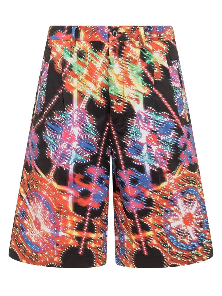 ( New Season ) Dolce & Gabbana Luminaire Printed Shorts - Multi 1 ( New Season ) Dolce & Gabbana Luminaire Printed Shorts - Multi