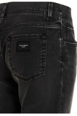 ( New Season ) Dolce & Gabbana Straight Leg Jeans - Black -Cheap Vestureo Store e4408e318011cf740d869b6f7cd1eb1a