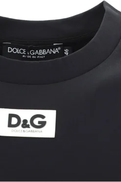 Dolce & Gabbana Logo Patch T-Shirt - Black -Cheap Vestureo Store e44a132af49aaf47bcb5e08d20e816aa