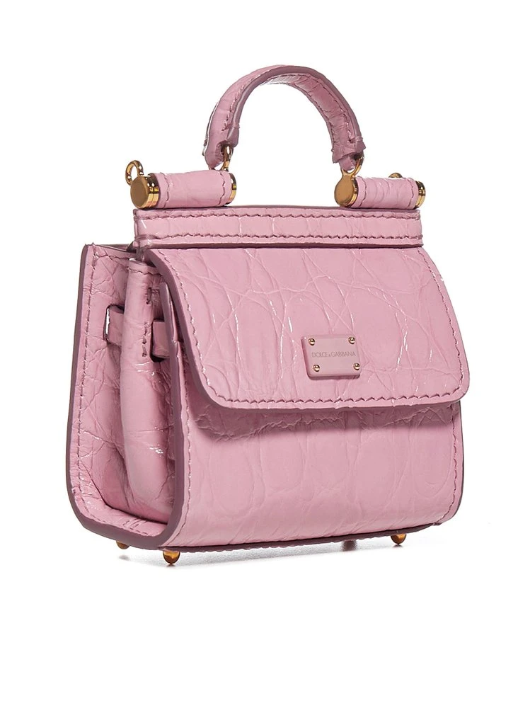 Dolce & Gabbana Sicily 58 Micro Shoulder Bag - Pink 3 Dolce & Gabbana Sicily 58 Micro Shoulder Bag - Pink - Image 3