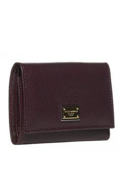 Dolce & Gabbana Logo Plaque Trifold Wallet - Brown -Cheap Vestureo Store e4e718eb3a02136b3249ae22cdd61843