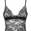 Dolce & Gabbana Lace Detailed Bra Top - Black