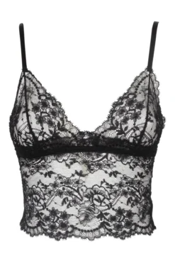 Dolce & Gabbana Lace Detailed Bra Top - Black