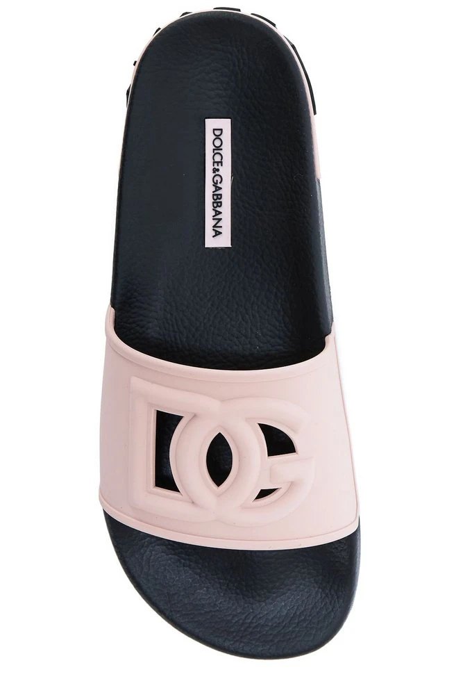 ( New Season ) Dolce & Gabbana Logo Cut-Out Slip-On Slides - Multi 4 ( New Season ) Dolce & Gabbana Logo Cut-Out Slip-On Slides - Multi - Image 4