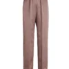( New Season ) Dolce & Gabbana High Waisted Flared Trousers - Brown