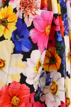 ( New Season ) Dolce & Gabbana Floral Print Ruched Midi Dress - Multi -Cheap Vestureo Store e5673bc6a6ffed738fe58fec402e16f8