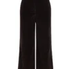 Dolce & Gabbana Corduroy Wide-Leg Cropped Pants - Brown