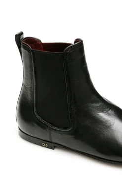 Dolce & Gabbana Monogram Logo Chelsea Boots - Black -Cheap Vestureo Store e61d1872cbb779f1109e036a5e549257