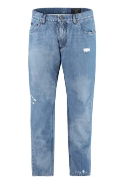 Dolce & Gabbana Bleached Effect Jeans - Blue
