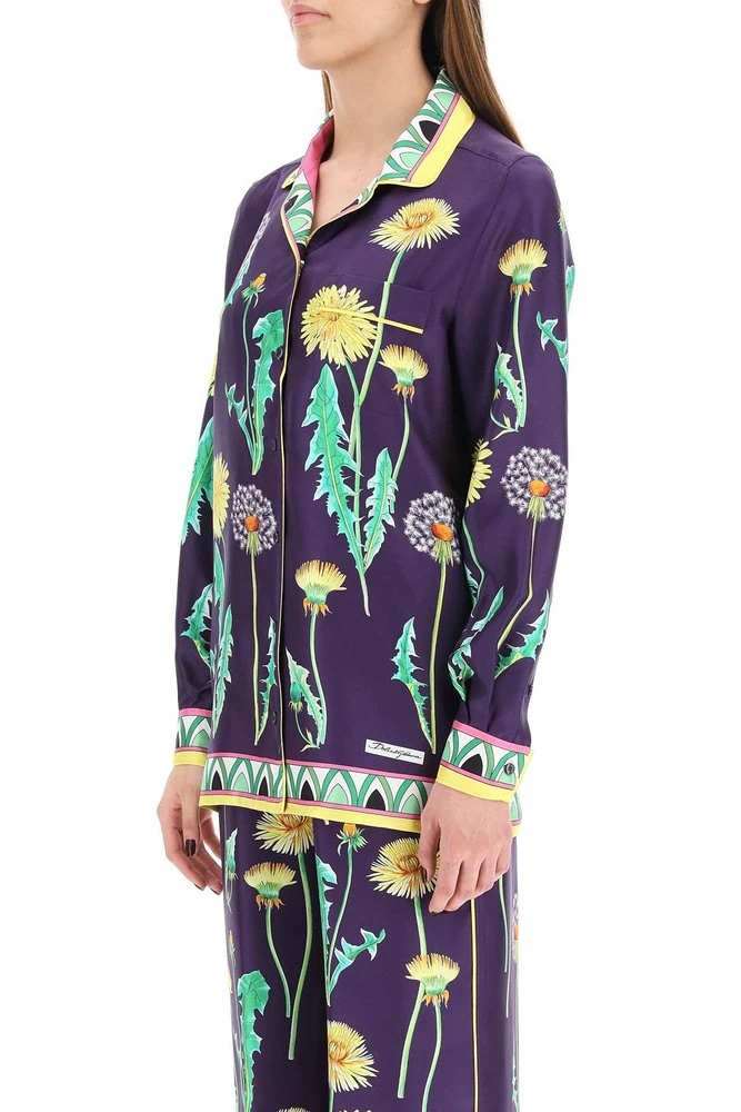 ( New Season ) Dolce & Gabbana Allover Printed Buttoned Shirt - Multi 4 ( New Season ) Dolce & Gabbana Allover Printed Buttoned Shirt - Multi - Image 4