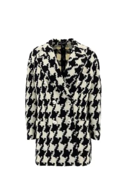Dolce & Gabbana Houndstooth Double-Breasted Coat - Multi