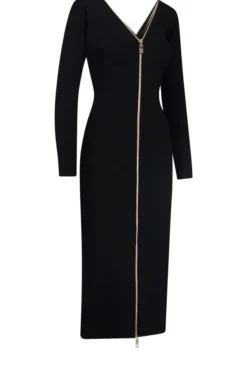 Dolce & Gabbana Zip-Up Midi Dress - Black 10 Dolce & Gabbana Zip-Up Midi Dress - Black -Cheap Vestureo Store e78cf4bcafeac31cb5572e95ab20a089