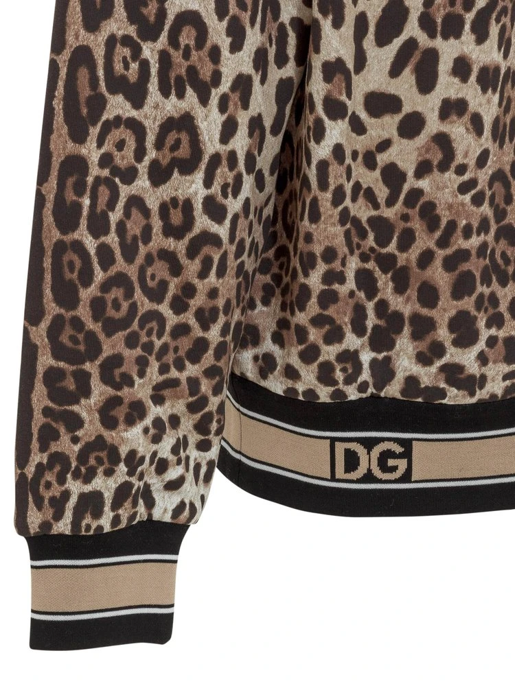 Dolce & Gabbana Animal Print Drawstring Hoodie - Multi 3 Dolce & Gabbana Animal Print Drawstring Hoodie - Multi - Image 3