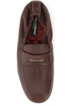Dolce & Gabbana Elasticated Penny Loafers - Brown -Cheap Vestureo Store e7a67d19e18690e1fc002cfdf5353aef