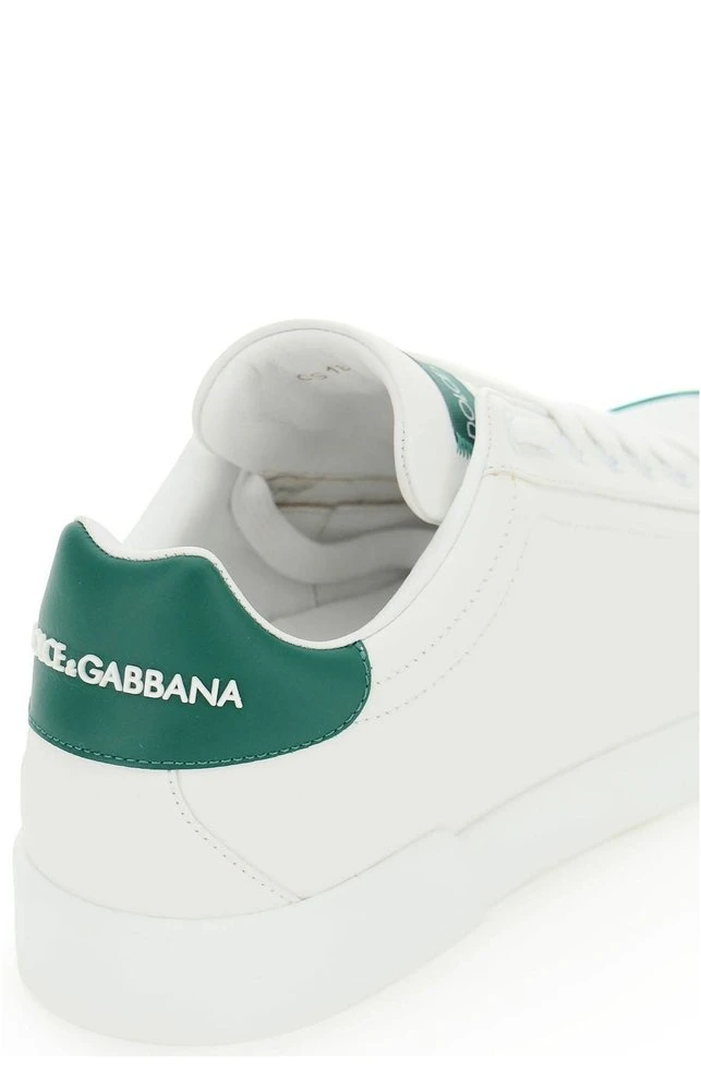 Dolce & Gabbana Portofino Lace-Up Sneakers - White 5 Dolce & Gabbana Portofino Lace-Up Sneakers - White - Image 5
