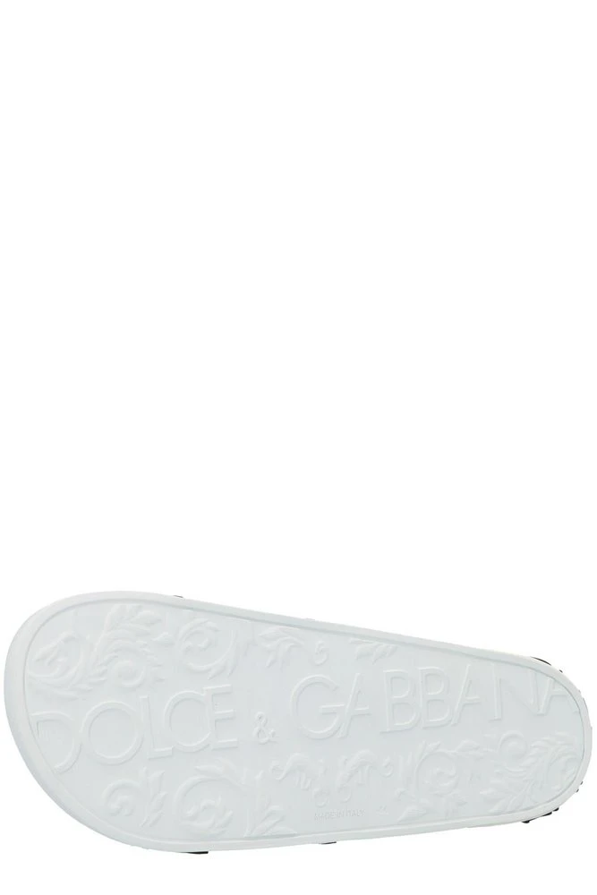 Dolce & Gabbana Logo Crown Slides - Black 3 Dolce & Gabbana Logo Crown Slides - Black - Image 3