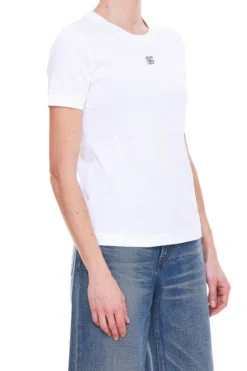 ( New Season ) Dolce & Gabbana Logo Plaque Crewneck T-Shirt - White -Cheap Vestureo Store e8877abf7dd97762cfe8e311291d9ee4
