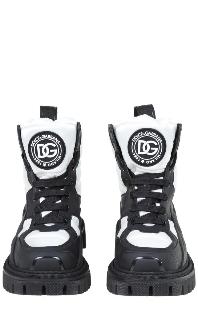 Dolce & Gabbana Chunky Sole Lace-Up Boots - Multi 4 Dolce & Gabbana Chunky Sole Lace-Up Boots - Multi - Image 4