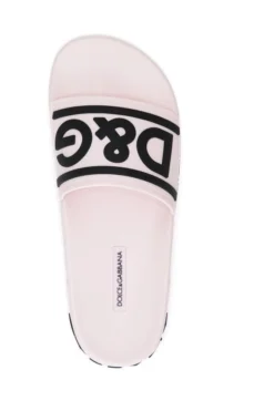 ( New Season ) Dolce & Gabbana Logo Detailed Slides - Pink -Cheap Vestureo Store e9b3dde9d989c56860a8f626c3db0e00