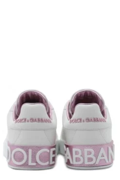 ( New Season ) Dolce & Gabbana Portofino Lace-Up Sneakers - White -Cheap Vestureo Store ea3bf0233b3e3269deb90257b71a56e8