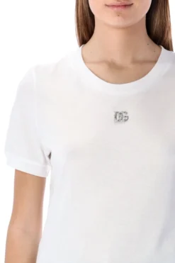 ( New Season ) Dolce & Gabbana Logo Plaque Crewneck T-Shirt - White 7 ( New Season ) Dolce & Gabbana Logo Plaque Crewneck T-Shirt - White -Cheap Vestureo Store ea8fb5036fe669476577bf7006751ebb