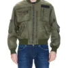 ( New Season ) Dolce & Gabbana Utility Zipped Bomber Jacket - Green