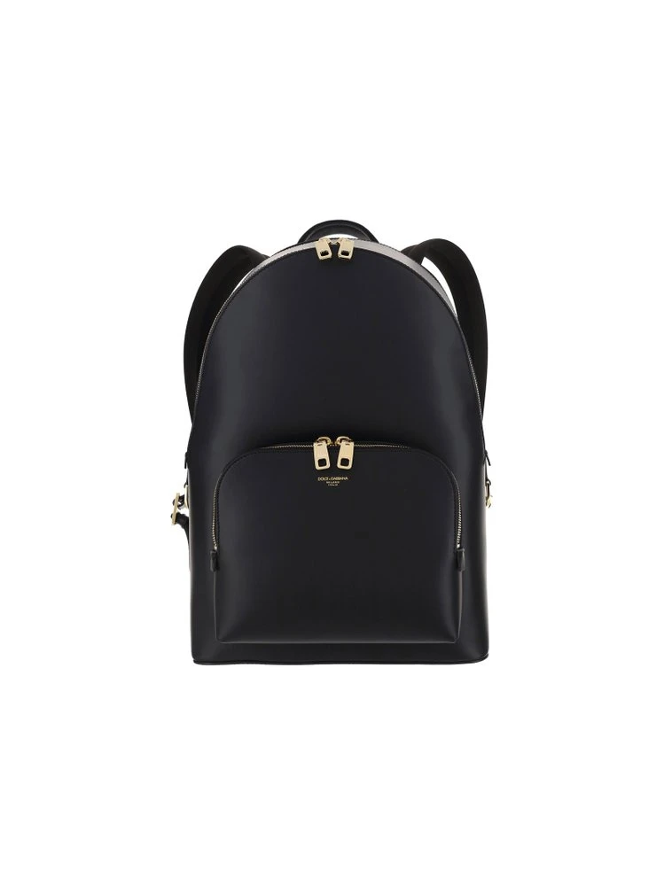 ( New Season ) Dolce & Gabbana Logo Printed Backpack - Black 1 ( New Season ) Dolce & Gabbana Logo Printed Backpack - Black