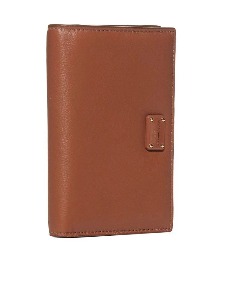 Dolce & Gabbana Logo Plaque Wallet - Brown 3 Dolce & Gabbana Logo Plaque Wallet - Brown - Image 3