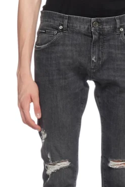 Dolce & Gabbana Ripped Skinny Leg Jeans - Black 11 Dolce & Gabbana Ripped Skinny Leg Jeans - Black -Cheap Vestureo Store eb6edcd98d32f1a91038b567fc5aec6a