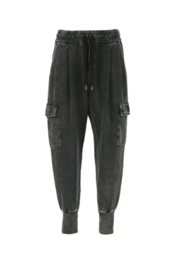 Dolce & Gabbana Washed Effect Cargo Track Pants - Grey