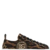 Dolce & Gabbana Portofino Leopard Printed Sneakers - Multi