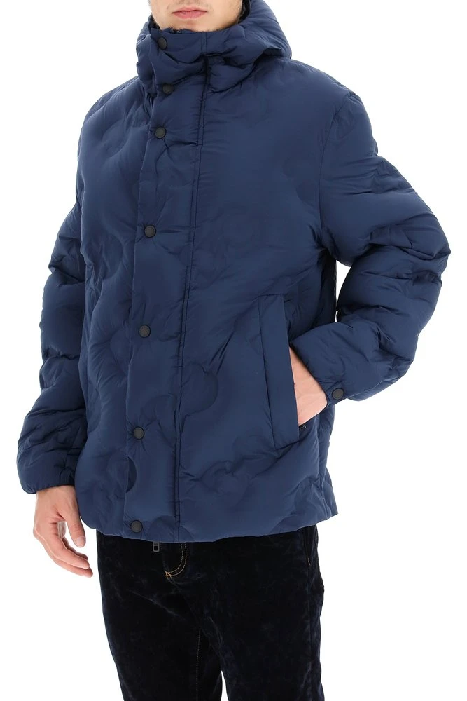 Dolce & Gabbana Quilted Hooded Coat - Blue 5 Dolce & Gabbana Quilted Hooded Coat - Blue - Image 5