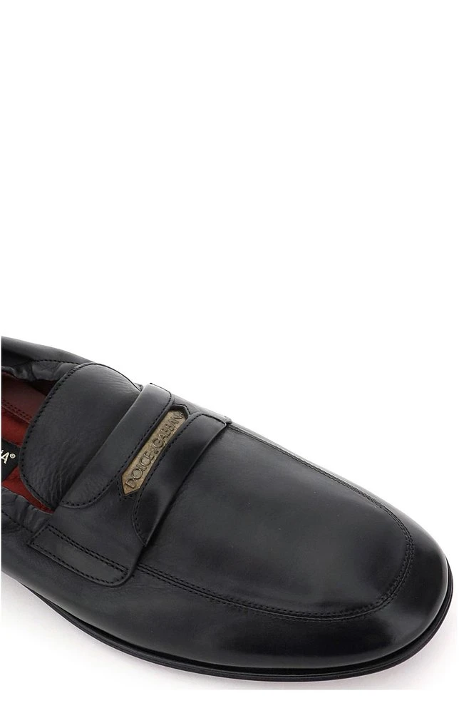 Dolce & Gabbana Elasticated Penny Loafers - Black 4 Dolce & Gabbana Elasticated Penny Loafers - Black - Image 4