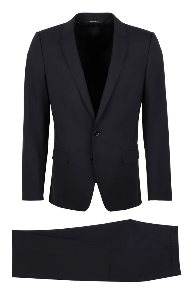 Dolce & Gabbana Single-Breasted Two-Piece Suit - Navy 1 Dolce & Gabbana Single-Breasted Two-Piece Suit - Navy