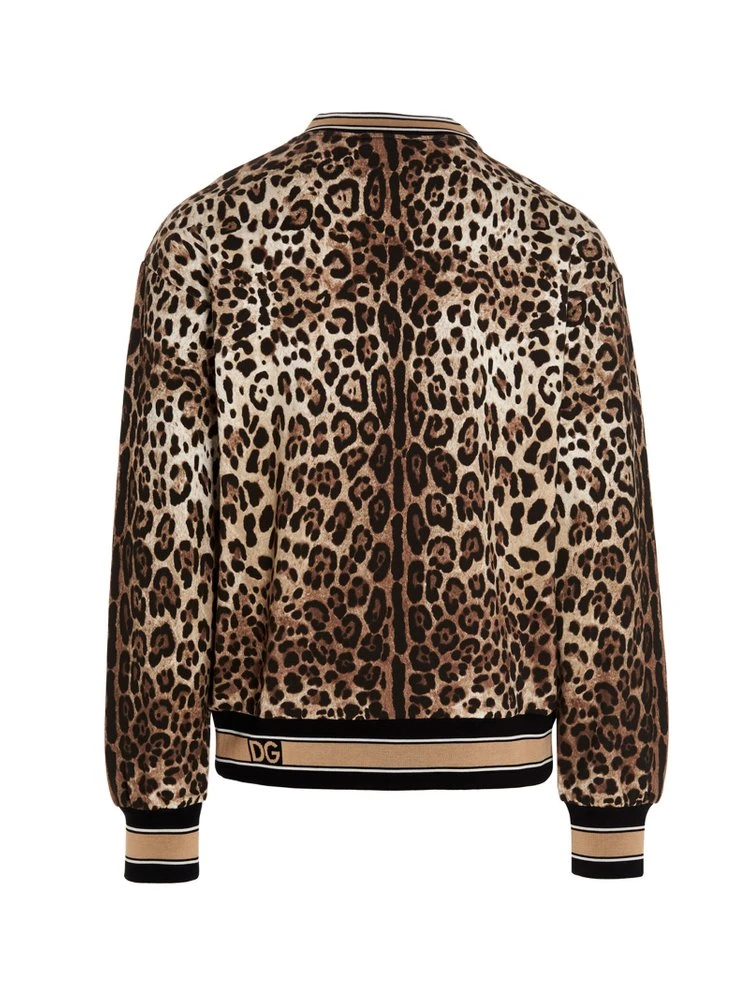 Dolce & Gabbana Leopard Printed Sweatshirt - Multi 2 Dolce & Gabbana Leopard Printed Sweatshirt - Multi - Image 2