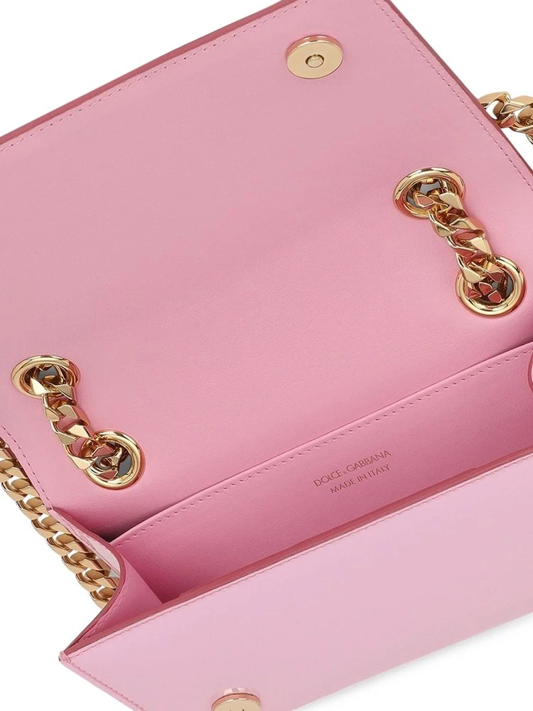 ( New Season ) Dolce & Gabbana DG Logo Chained Crossbody Bag - Pink 4 ( New Season ) Dolce & Gabbana DG Logo Chained Crossbody Bag - Pink - Image 4