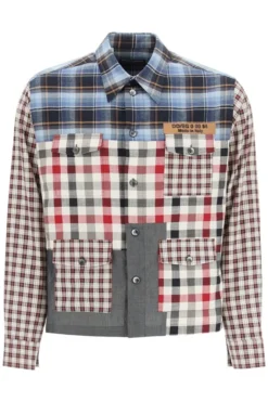 Dolce & Gabbana Checked Patchwork Shirt - Multi