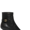 Dolce & Gabbana DG Logo Plaque Ankle Boots - Black