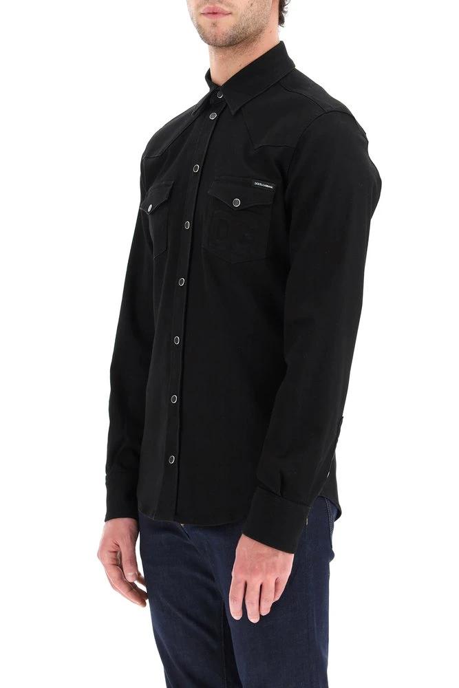 Dolce & Gabbana Denim Shirt - Black 5 Dolce & Gabbana Denim Shirt - Black - Image 5