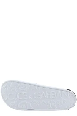 ( New Season ) Dolce & Gabbana Logo Printed Open-Toe Slides - White 7 ( New Season ) Dolce & Gabbana Logo Printed Open-Toe Slides - White -Cheap Vestureo Store edf5332cbafd71f23cd74a01b90ac411