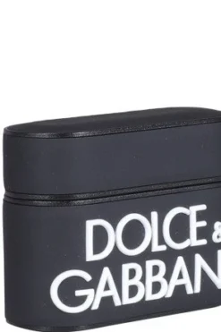 ( New Season ) Dolce & Gabbana Logo Embellished AirPods Case - Black -Cheap Vestureo Store ee12964b632759f0a32aaf2420af88e8