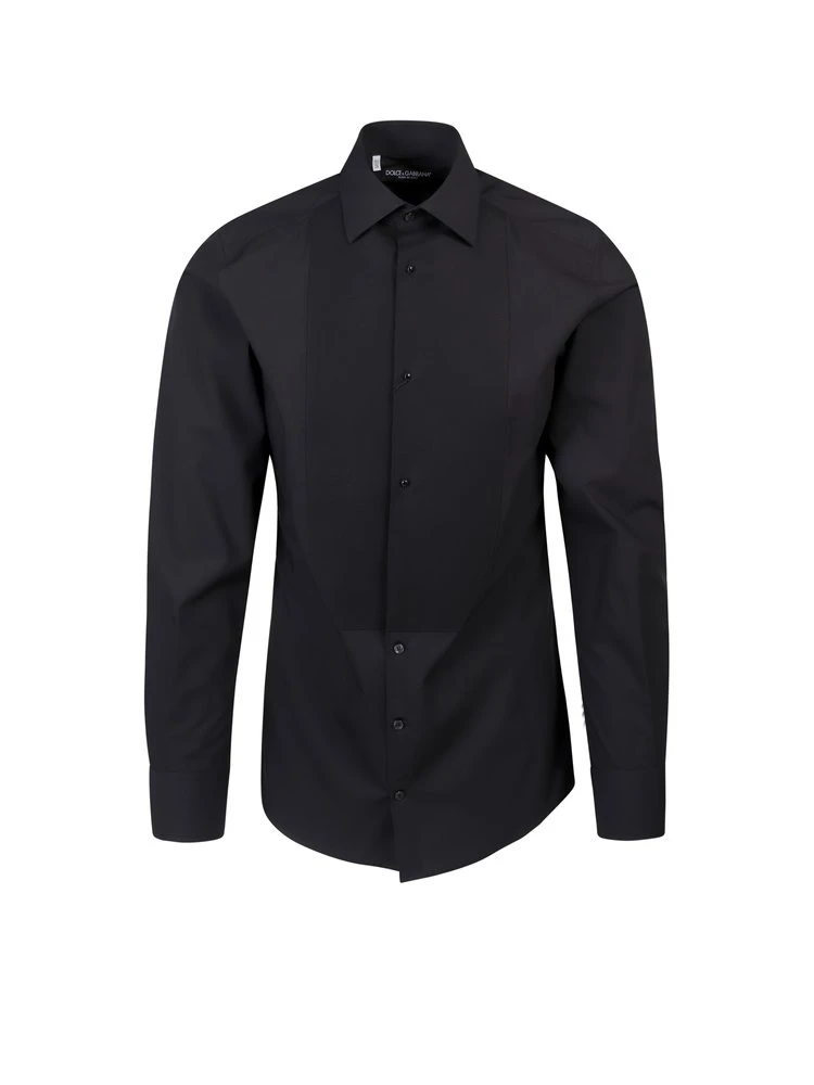 ( New Season ) Dolce & Gabbana Slim-Fit Buttoned Shirt - Black 1 ( New Season ) Dolce & Gabbana Slim-Fit Buttoned Shirt - Black