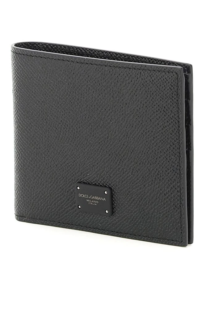 ( New Season ) Dolce & Gabbana Logo Bifold Wallet - Black 3 ( New Season ) Dolce & Gabbana Logo Bifold Wallet - Black - Image 3