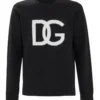 Dolce & Gabbana Logo Intarsia Knitted Jumper - Black