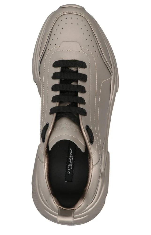 Dolce & Gabbana Metallic Effect Sneakers - Silver 3 Dolce & Gabbana Metallic Effect Sneakers - Silver - Image 3