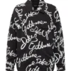Dolce & Gabbana Graphic-Printed Straight Hem Jacket - Black