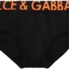 ( New Season ) Dolce & Gabbana Logo Waistband Briefs - Black