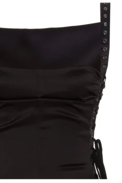 Dolce & Gabbana Lace-Up Detail Midi Dress - Black -Cheap Vestureo Store ef028011b0e8e214ad93263c2ad31fcb