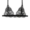 ( New Season ) Dolce & Gabbana Triangle Lace Bra - Black