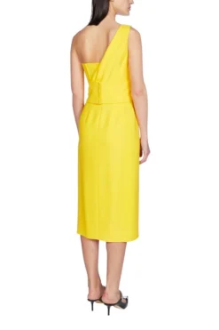 Dolce & Gabbana One-Shoulder Midi Dress - Yellow -Cheap Vestureo Store ef2ca3422838a40f67d7188b19f6e080